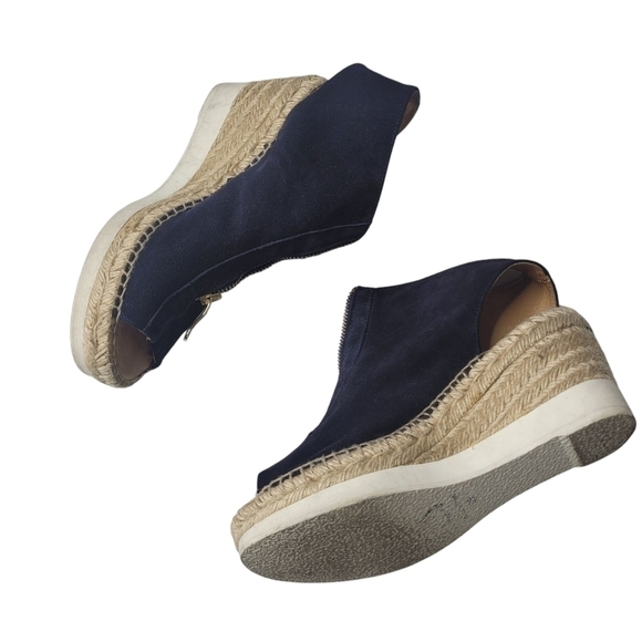 KANNA EMILY WEDGE SANDAL Navy Size 39 - Picture 2 of 6